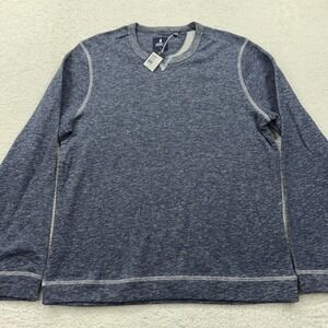 Johnnie-O Nathan Crewneck Sweatshirt Wake Blue Marl Size 14 JBKO4030 NWT